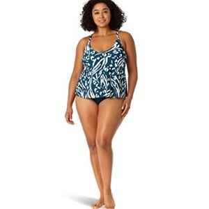 Women's Anne Cole Plus Size Jungle Fever Easy Tri Swim Tankini
